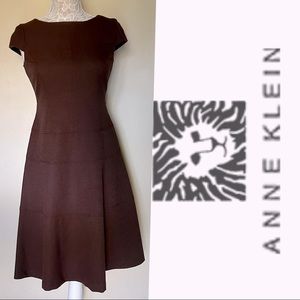 🤎Anne Klein Cocktail Brown Midi Dress